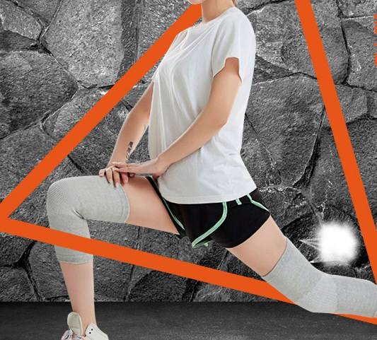 New Design Knitted Non Slip Knee Compression Sleeve Brace For Running Jogging Custom Factory Production