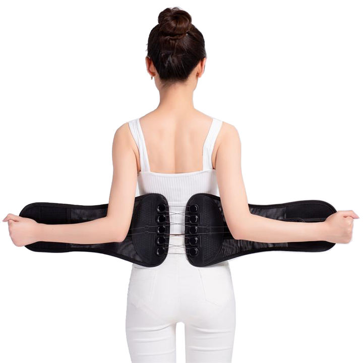 New Double Pull  Waist Brace Back Lumbar Support Corset Woman Man Waist Trimmer Belt Injury Muscle Posture Corrector Belt