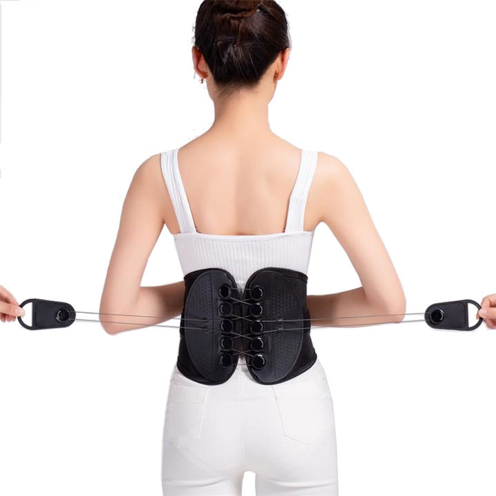 New Double Pull  Waist Brace Back Lumbar Support Corset Woman Man Waist Trimmer Belt Injury Muscle Posture Corrector Belt