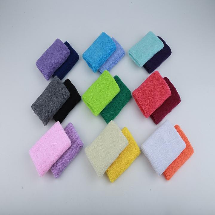 New Embroidery Tennis Wrist Bands Breathable Sports Sweatband Towel Wristband Factory Direct