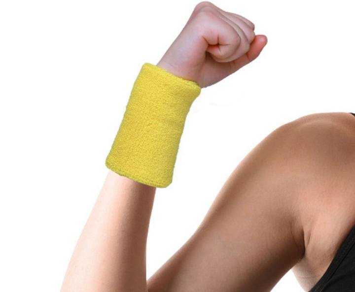 New Embroidery Tennis Wrist Bands Breathable Sports Sweatband Towel Wristband Factory Direct