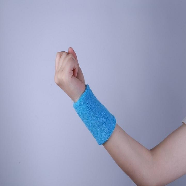 New Embroidery Tennis Wrist Bands Breathable Sports Sweatband Towel Wristband Factory Direct