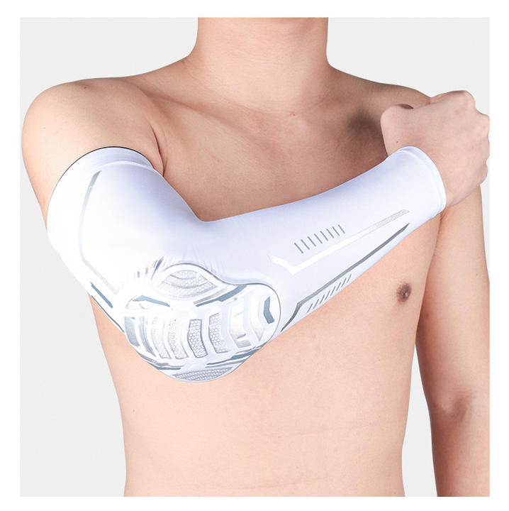 New Sports Arm Sleeve Honeycomb Anti-collision Pressurized Elbow Pads For Basketball Football Cycling China Industrial Supplier Chain