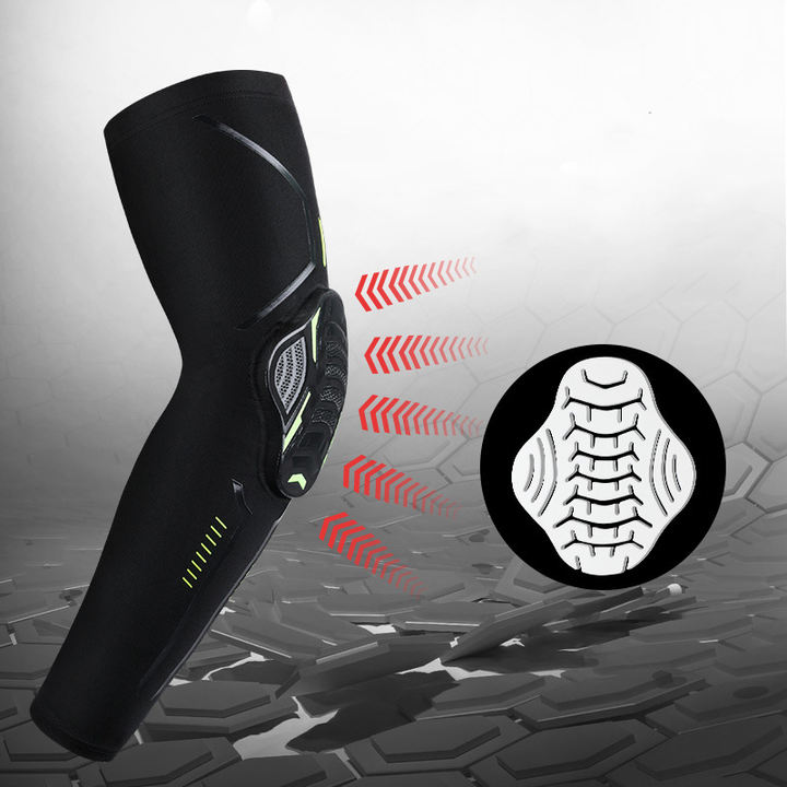 New Sports Arm Sleeve Honeycomb Anti-collision Pressurized Elbow Pads For Basketball Football Cycling China Industrial Supplier Chain