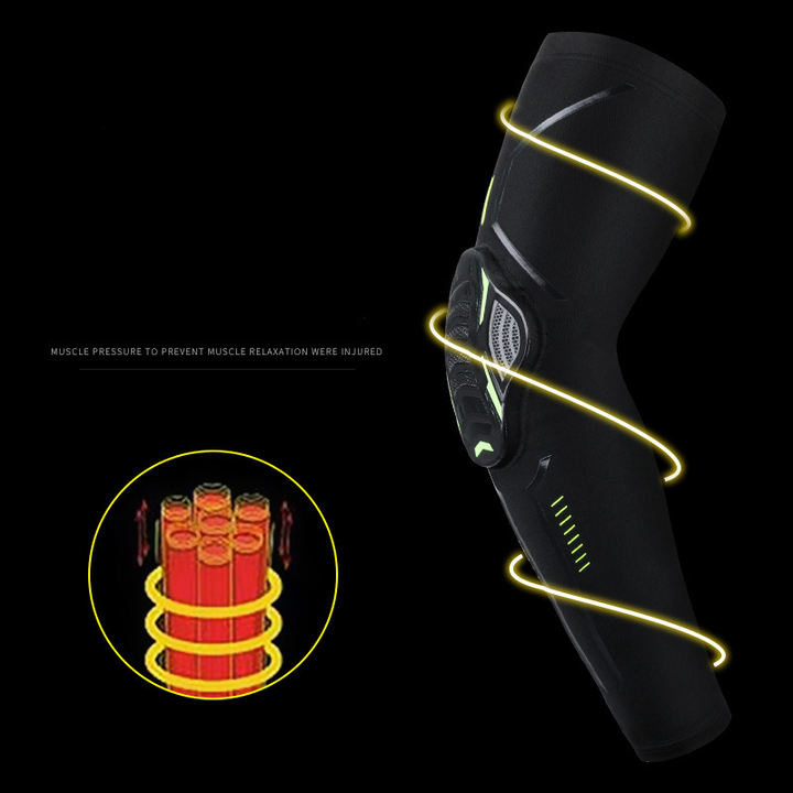 New Sports Arm Sleeve Honeycomb Anti-collision Pressurized Elbow Pads For Basketball Football Cycling China Industrial Supplier Chain