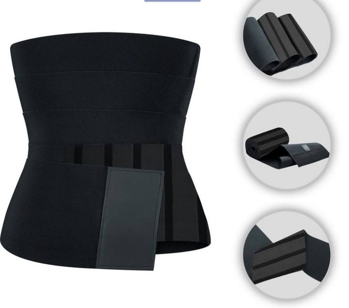 New design  3/4/5/6m length  tummy wrap waist trimmer slimming belt with Multiple HOOK & LOOP China Supplier Custom Solutions