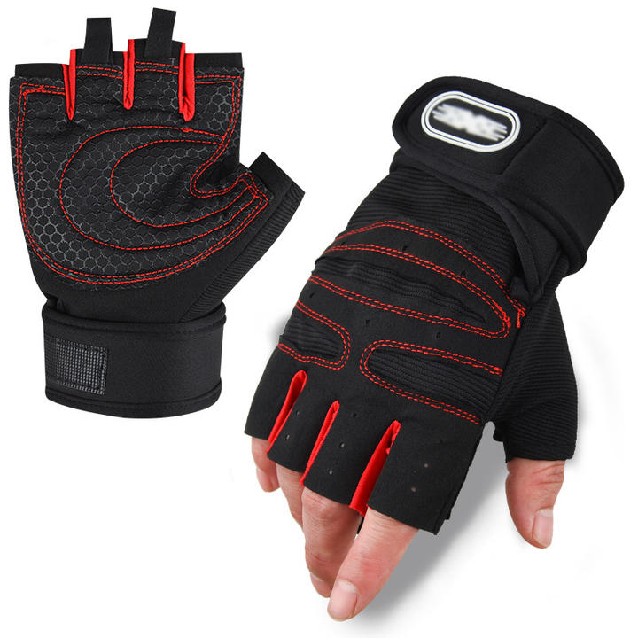 New fitness gloves for men and women protective anti-slip wrist protection barbell cycling equipment half finger gloves OEM Manufacturer