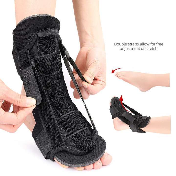 New type of foot drop valant protector foot back splint aluminum strip support adjustable support