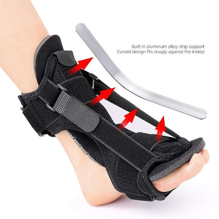 New type of foot drop valant protector foot back splint aluminum strip support adjustable support