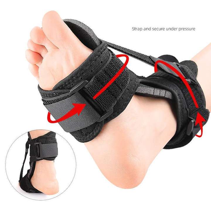 New type of foot drop valant protector foot back splint aluminum strip support adjustable support