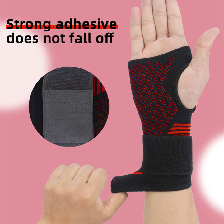 New wrist strap adjustable winding wrist strap Knitted nylon breathable wrist strap fitness protection