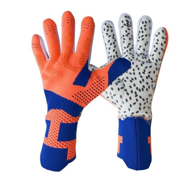 New youth adult goalkeeper gloves latex wear-resistant anti-slip goalkeeper match special gloves Export Factory Supplier