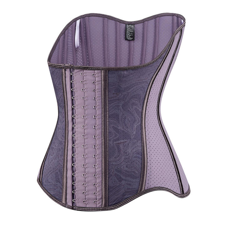 Newest Corset Shapewear Extra Strong Purple Latex Waist Trainer Workout Hourglass Belt Waist Cincher Trimmer