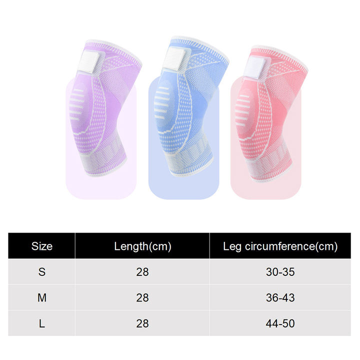 Non-slip Nylon High Elastic Stretch Breathable Adjustable Compression Knee Brace Support Sleeve Low-Cost Manufacturing Efficiency
