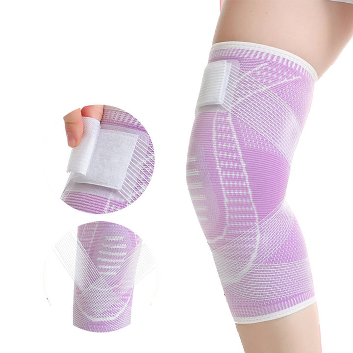 Non-slip Nylon High Elastic Stretch Breathable Adjustable Compression Knee Brace Support Sleeve Low-Cost Manufacturing Efficiency