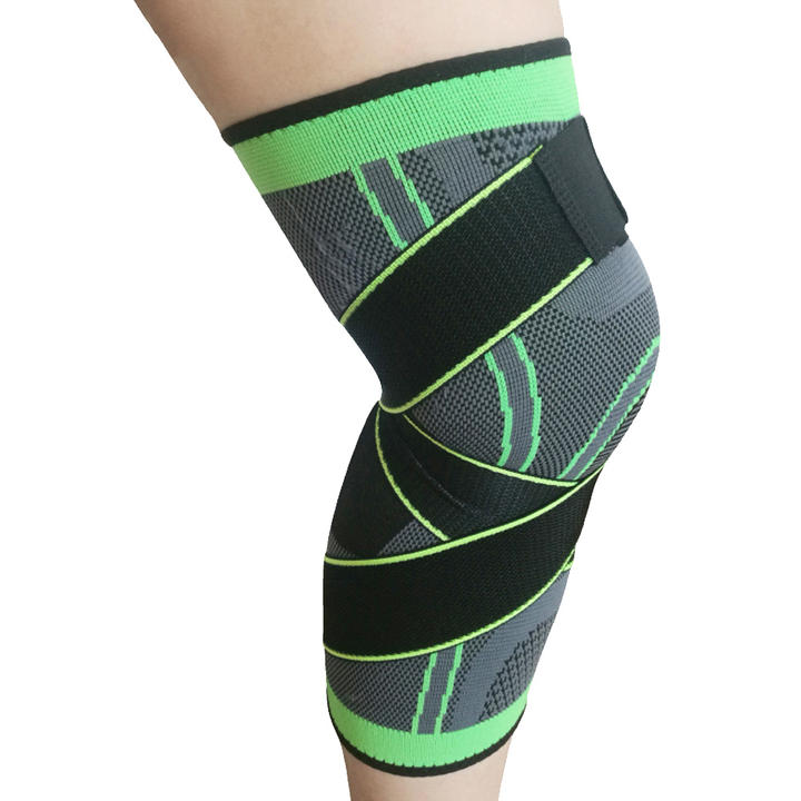 Nylon Knee Support Compression Sleeves Joint Pain Arthritis Relief Running Fitness Elastic Wrap Knee  Brace Production Wholesale Operations