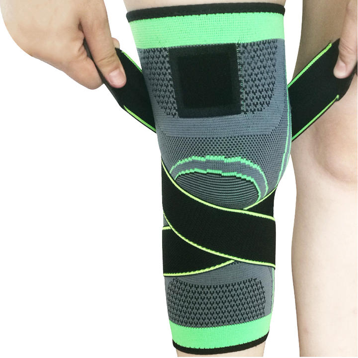 Nylon Knee Support Compression Sleeves Joint Pain Arthritis Relief Running Fitness Elastic Wrap Knee  Brace Production Wholesale Operations