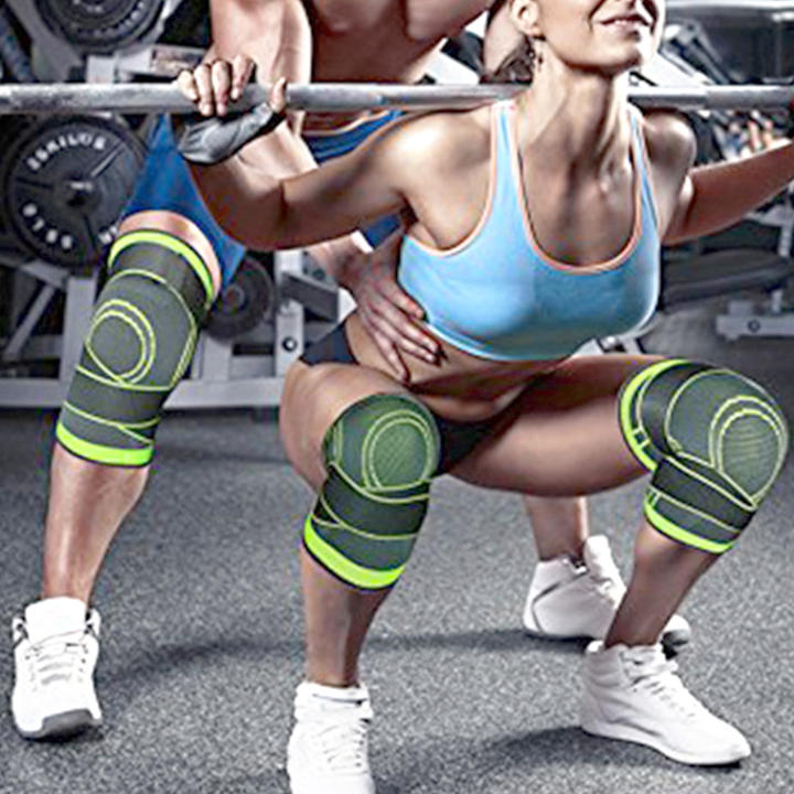 Nylon Knee Support Compression Sleeves Joint Pain Arthritis Relief Running Fitness Elastic Wrap Knee  Brace Production Wholesale Operations