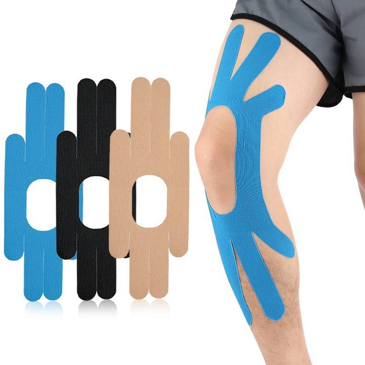 One piece cutting Knee muscle tape, adhesive sports bandages for muscle patches, suitable for running enthusiasts