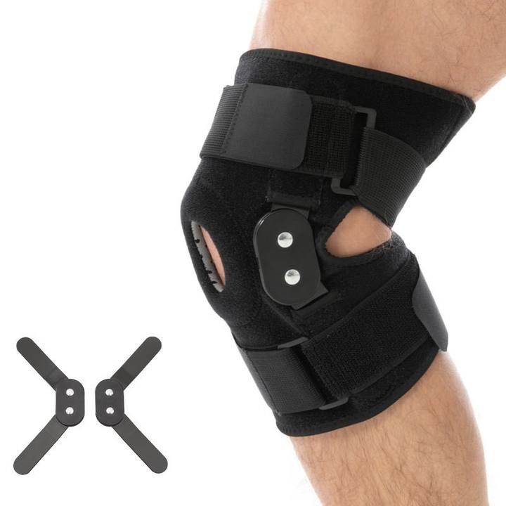 Open Patella Hinged Knee Brace Stabilizer Joint Support Knee Pads  Adjustable Knee Support Industrial Exporter Custom Solutions