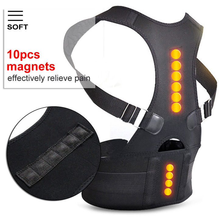 Orthopedic Back Support Belts Magnetic Posture Corrector Correct Posture Brace Corrector de Posture 10 Magnets Corsets Wholesale B2B Pricing
