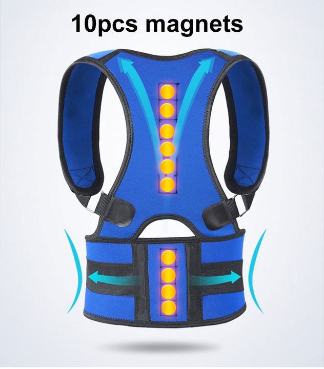 Orthopedic Back Support Belts Magnetic Posture Corrector Correct Posture Brace Corrector de Posture 10 Magnets Corsets Wholesale B2B Pricing