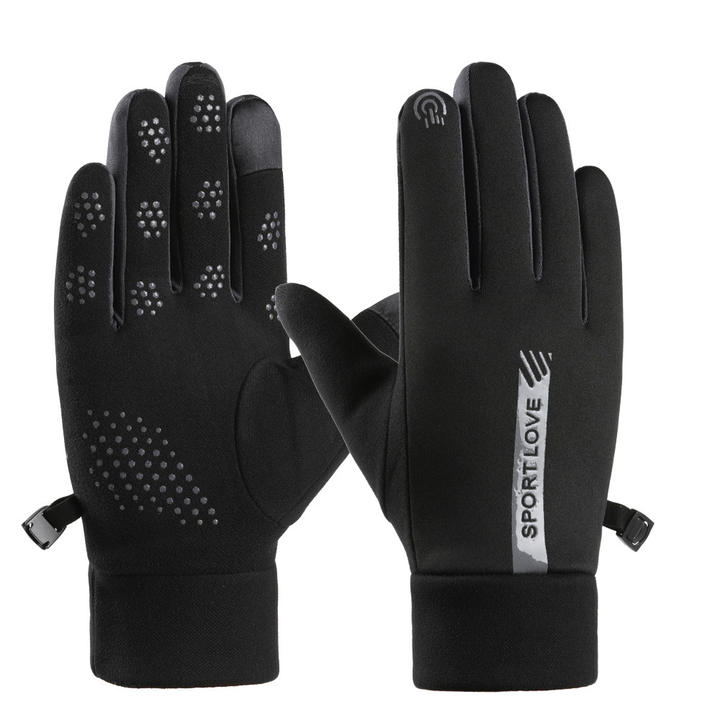 Outdoor riding sports non-slip thickened and fleece-resistant snowboarding windproof touch screen gloves Factory Wholesale Custom Solutions