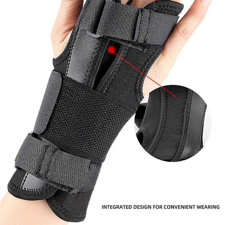 Outdoor sports aluminum palm pressure adjustable sports wrist guard Bulk Manufacturing Processing