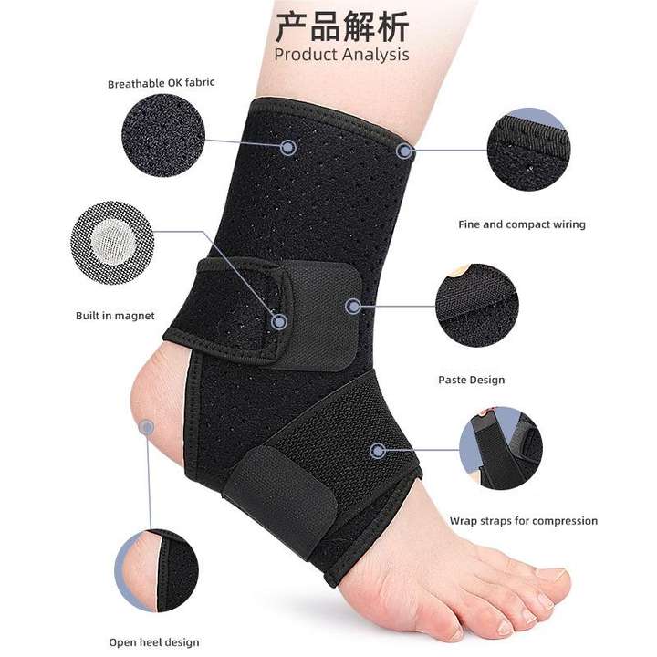 Outdoor sports ankle guard Honeycomb design strap double pressure football basketball ankle guard China Industrial Supplier Services