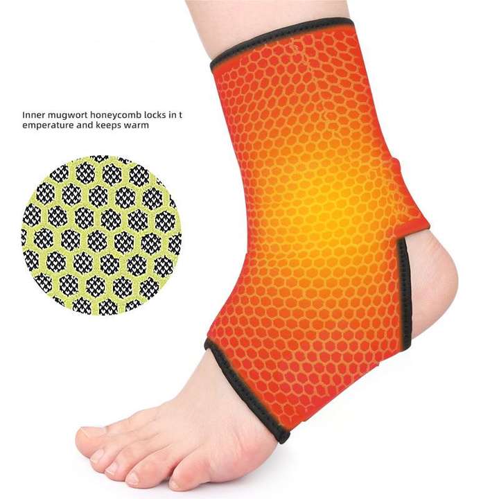 Outdoor sports ankle guard Honeycomb design strap double pressure football basketball ankle guard China Industrial Supplier Services