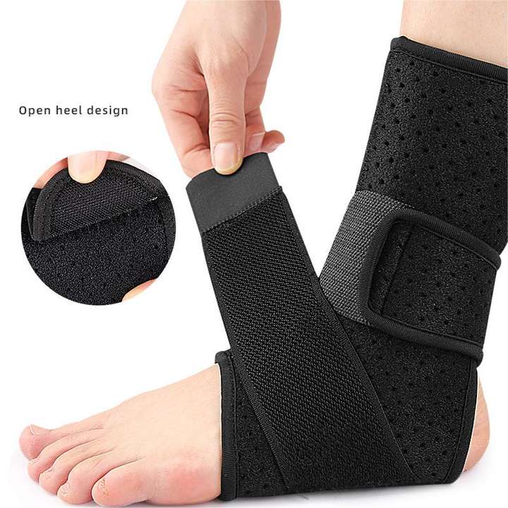 Outdoor sports ankle guard Honeycomb design strap double pressure football basketball ankle guard China Industrial Supplier Services