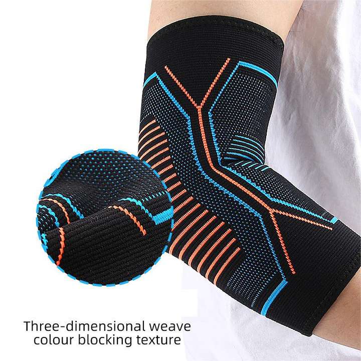 Outdoor sports nylon elbow elastic stretch fit cushioned shock relief basketball fitness elbow guard Wholesale Trade Supplier Innovation