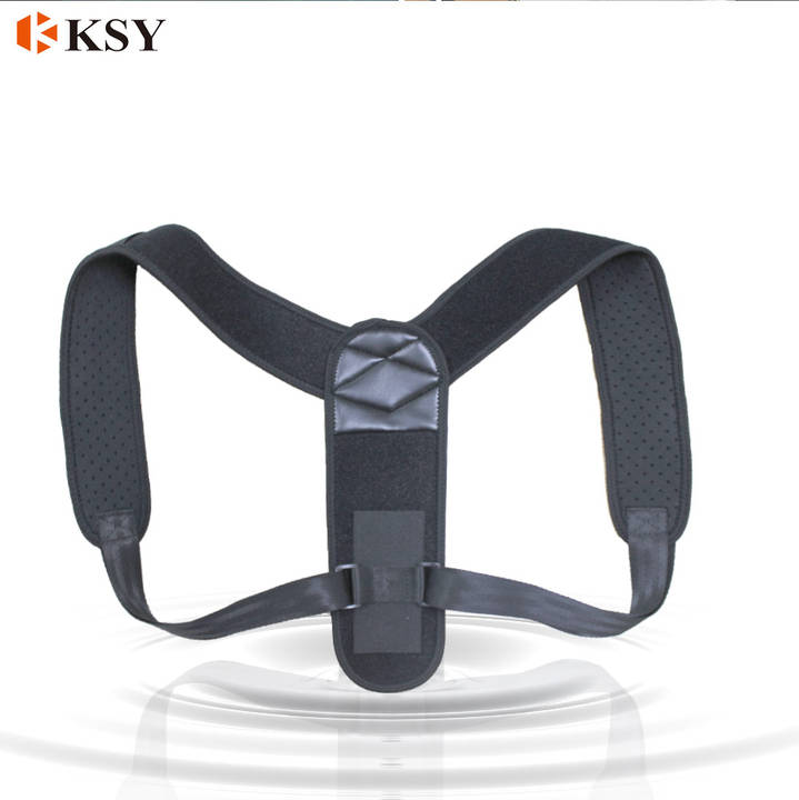 Outdoors Sports Shoulder Supports Back Brace Posture Corrector Black OEM Customized Logo China Exporter