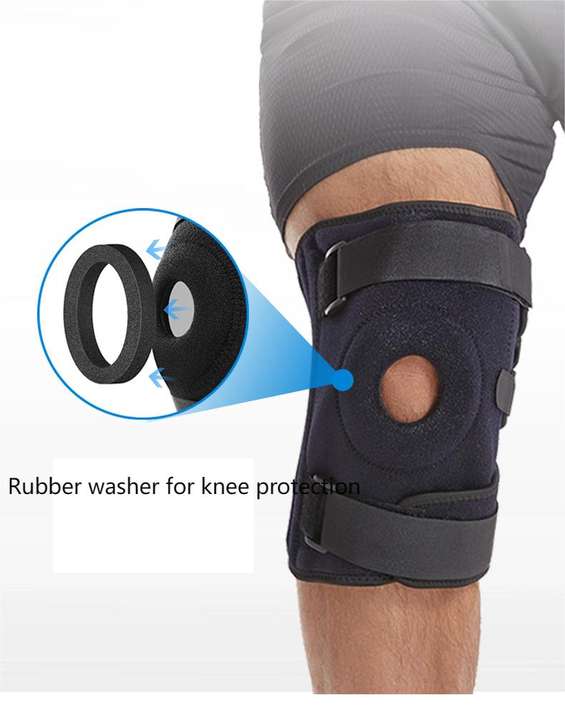 Plus size sports knee brace Compression silicone spring adjustable mountain knee brace patella protector