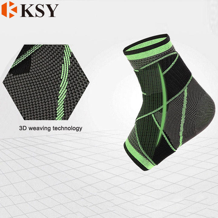 Polyester Breathable Ankle Brace Compression Sleeve Ankle Support For Sport Protection Production Wholesale Outlet