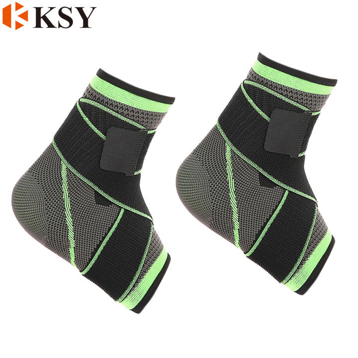 Polyester Breathable Ankle Brace Compression Sleeve Ankle Support For Sport Protection Production Wholesale Outlet