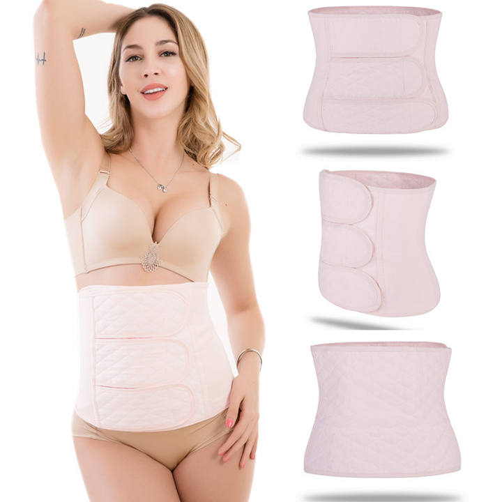 Postpartum breathable gauze for normal delivery planing abdomen retraction belt adjustable corset belt maternity plastic belt Factory Authorized Wholesale Export