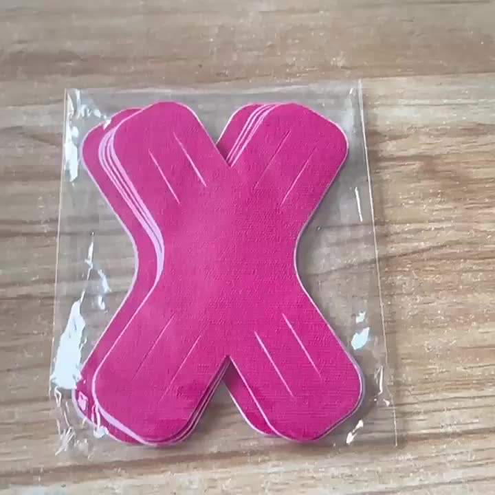 Pre-cut X-shaped Colored Kinesiology Tape Intramuscular patch Elastic Sports Adhesive Kinesiology Tape 20pcs one set Low-Cost Manufacturing Hub