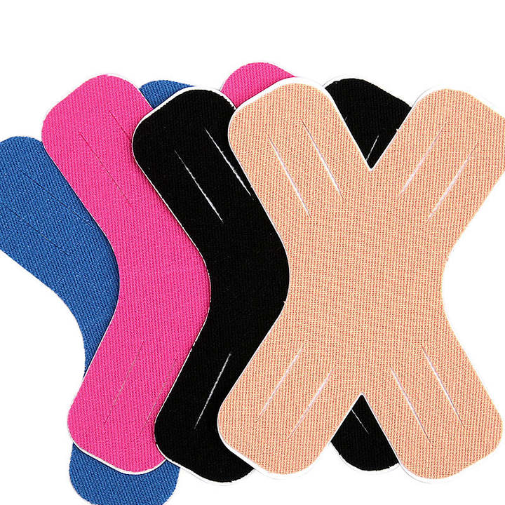 Pre-cut X-shaped Colored Kinesiology Tape Intramuscular patch Elastic Sports Adhesive Kinesiology Tape 20pcs one set Low-Cost Manufacturing Hub