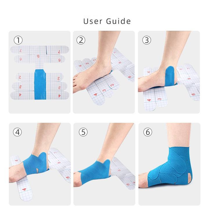Pre-cut X-shaped Colored Kinesiology Tape Intramuscular patch Elastic Sports Adhesive ankle protection muscle patch Product Sourcing