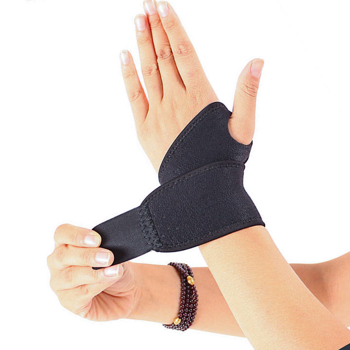 Pressure wrapping fitness wrist brace anti sprain thumb sports wrist guard badminton basketball tennis wristband