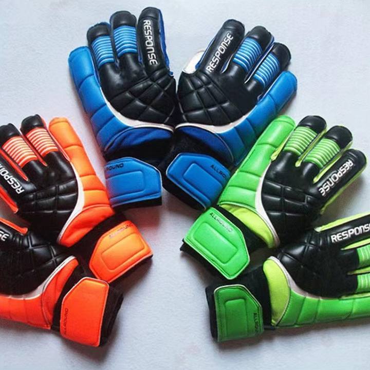 Professional Soccer Goalkeeper Gloves Finger Protection Goal Thickened Latex Football Gloves For Goalkeeper Manufacturing Services