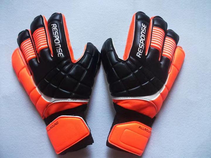 Professional Soccer Goalkeeper Gloves Finger Protection Goal Thickened Latex Football Gloves For Goalkeeper Manufacturing Services