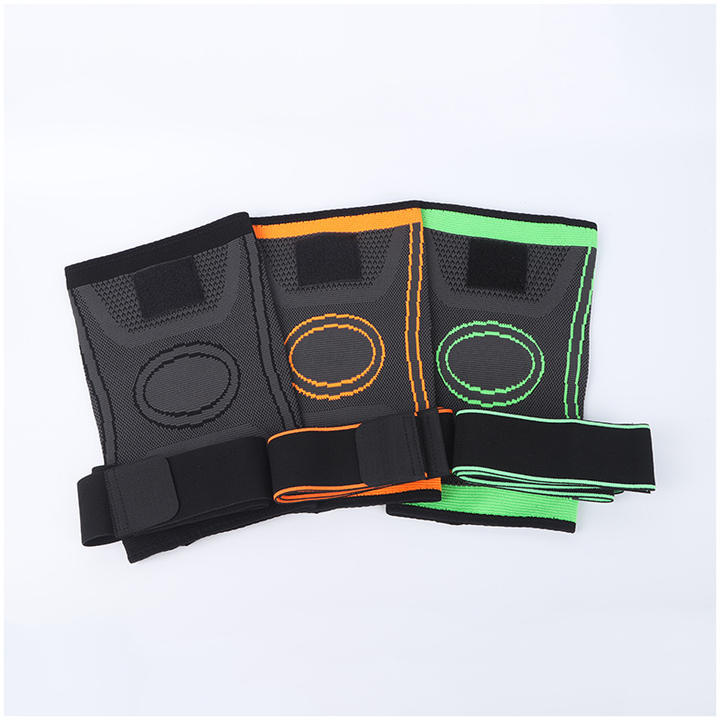 Protection Knee Elastic Nylon Knee Pads Sleeve Compression Knee With Belt For Sports And Fitness Manufacturing Solutions Production