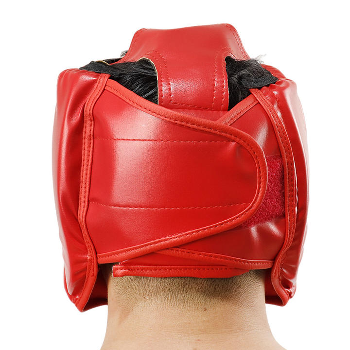 Pu Full Face Headgear Head Guard Dipped Foam Boxing Head Guard Direct from Factory
