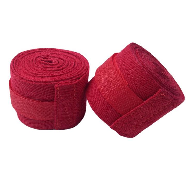 Pure cotton boxing bandage sports fitness resistance band Wicking sweat elastic hand protector help boxing strap