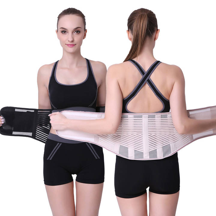 Quality Elastic Breathable Pressurized Slimming Waist Support Lumbar Back Brace Export-Oriented Factory Solutions