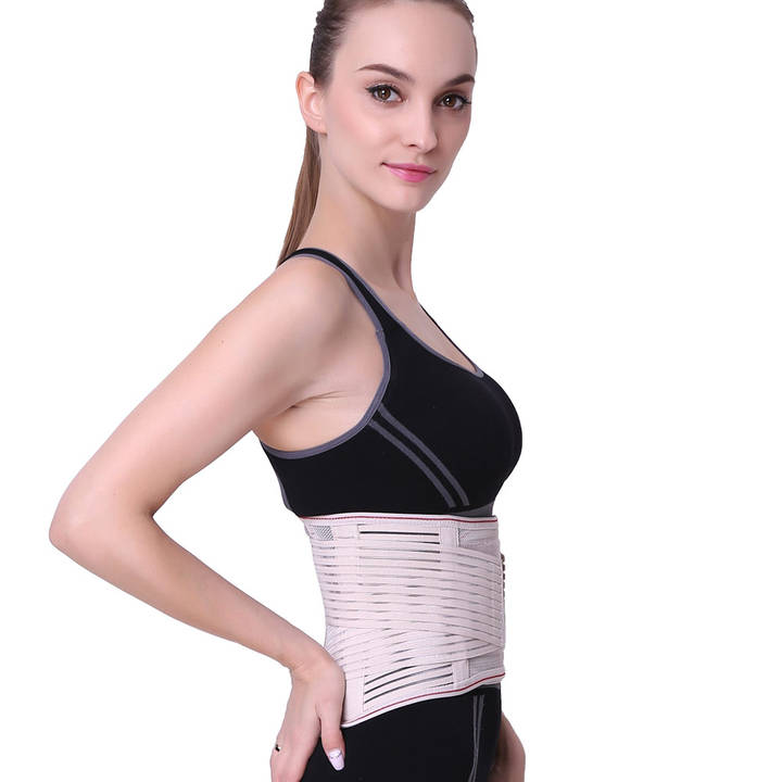 Quality Elastic Breathable Pressurized Slimming Waist Support Lumbar Back Brace Export-Oriented Factory Solutions