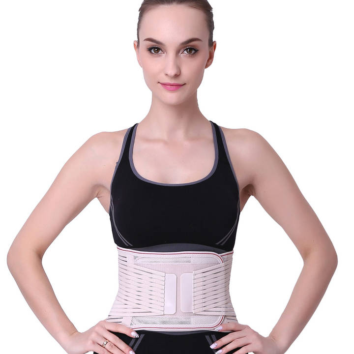 Quality Elastic Breathable Pressurized Slimming Waist Support Lumbar Back Brace Export-Oriented Factory Solutions