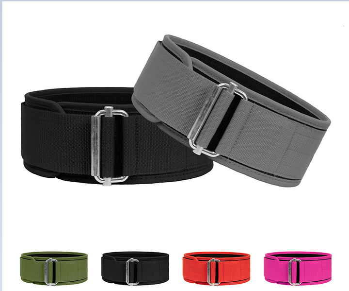 Quick Locking Weightlifting Belt Adjustable Nylon Workout Gym Belts for Men and Women Deadlifting Squatting Lifting Back Support China Bulk Supplier Customization